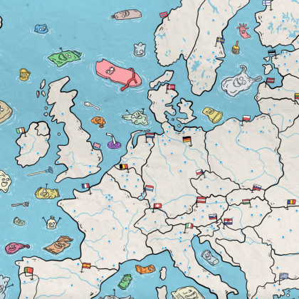 Interactive multilingual map to reduce and phase out single use plastics in Europe